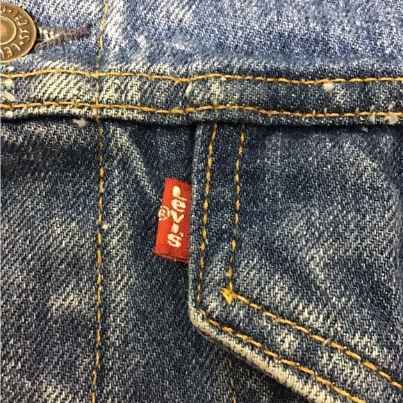 Levi’s Jean Jacket Vintage Trucker Style Made In U.S.A 71506-0214 Size 42L - Picture 10 of 15
